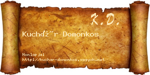 Kuchár Domonkos névjegykártya